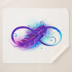 Infinity with Purple Feather Sherpadecke