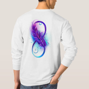 Infinity with Purple Feather T-Shirt