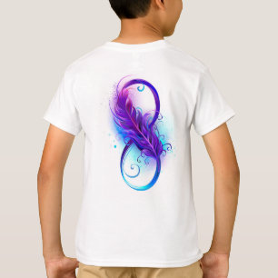 Infinity with Purple Feather T-Shirt