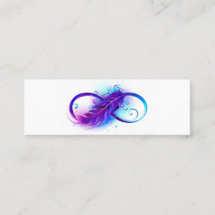 Infinity with Purple Feather Treuekarte