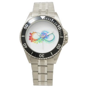 Infinity with Rainbow Jellyfish Armbanduhr