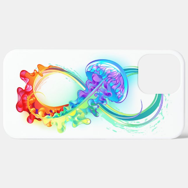 Infinity with Rainbow Jellyfish Case-Mate iPhone Hülle (Rückseite / Rechts)