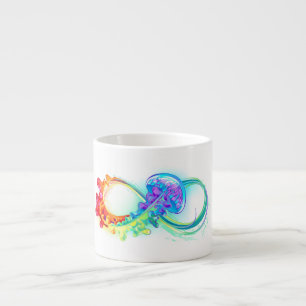 Infinity with Rainbow Jellyfish Espressotasse