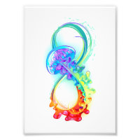 Infinity with Rainbow Jellyfish