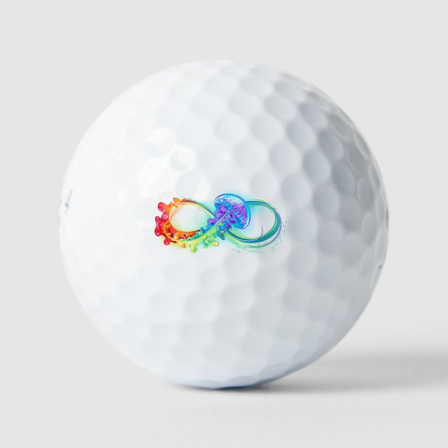 Infinity with Rainbow Jellyfish Golfball (Vorderseite)