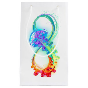Infinity with Rainbow Jellyfish Kleine Geschenktüte