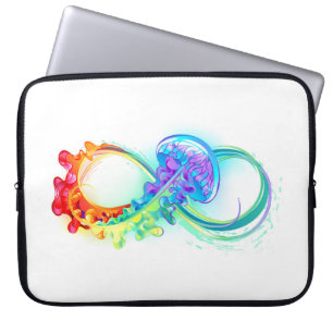 Infinity with Rainbow Jellyfish Laptopschutzhülle