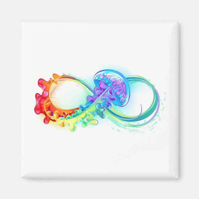 Infinity with Rainbow Jellyfish Magnet (Vorne)