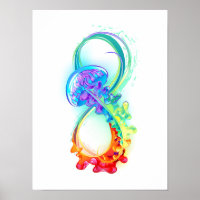 Infinity with Rainbow Jellyfish