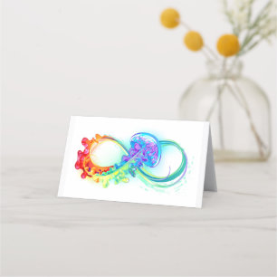 Infinity with Rainbow Jellyfish Terminkarte