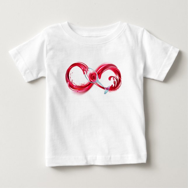 Infinity with Red Wine Baby T-shirt (Vorderseite)