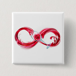 Infinity with Red Wine Button