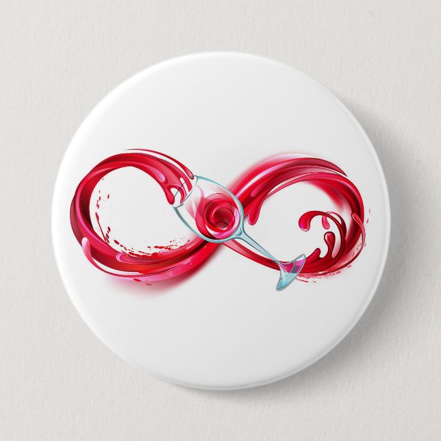 Infinity with Red Wine Button (Vorderseite)