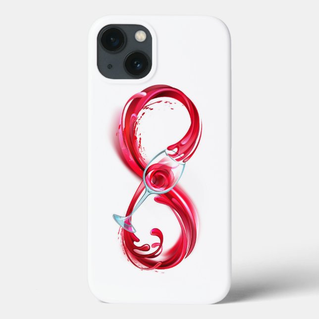 Infinity with Red Wine Case-Mate iPhone Hülle (Rückseite)