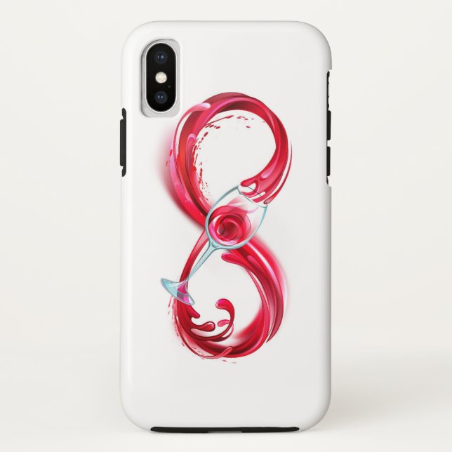 Infinity with Red Wine Case-Mate iPhone Hülle (Rückseite)