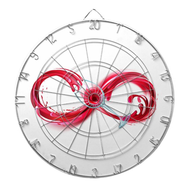 Infinity with Red Wine Dartscheibe (vorne)