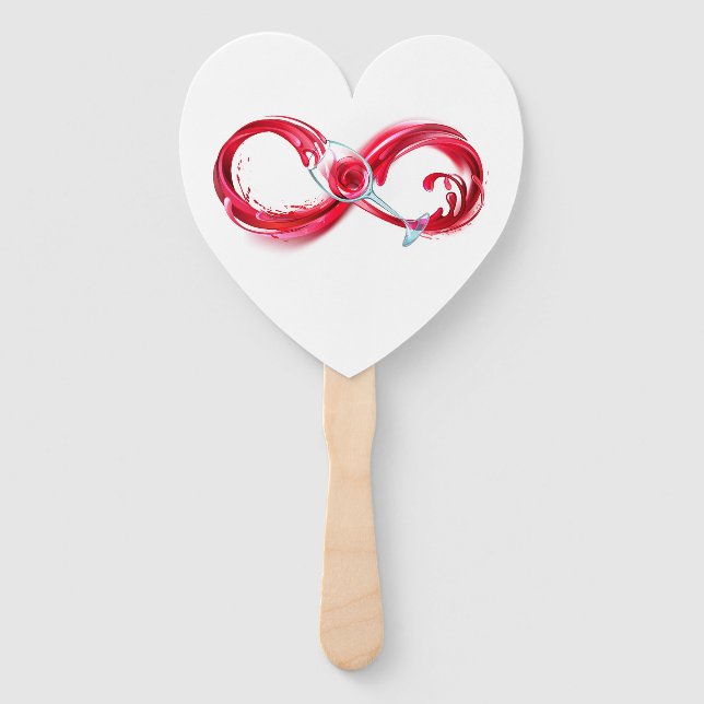 Infinity with Red Wine Fächer (Vorderseite)