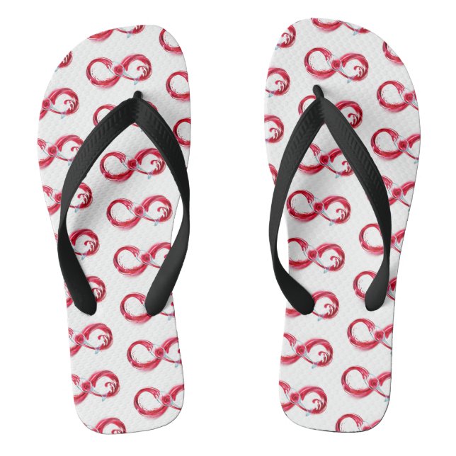 Infinity with Red Wine Flip Flops (Fußbett)