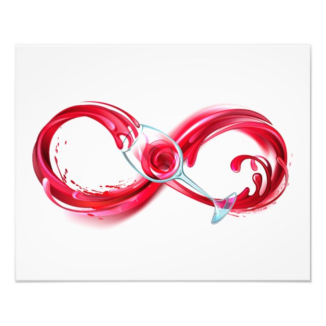 Infinity with Red Wine Fotodruck (Vorne)