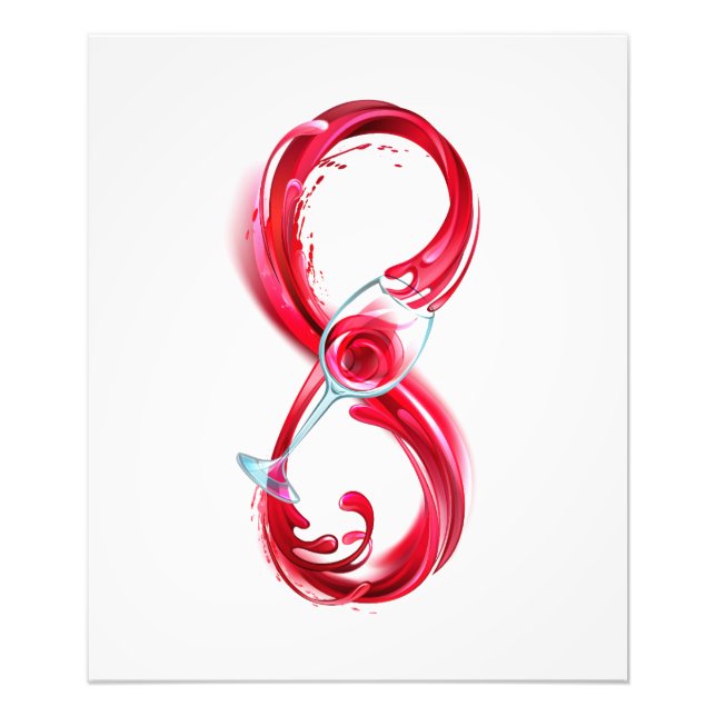 Infinity with Red Wine Fotodruck (Vorne)