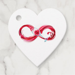 Infinity with Red Wine Geschenkanhänger