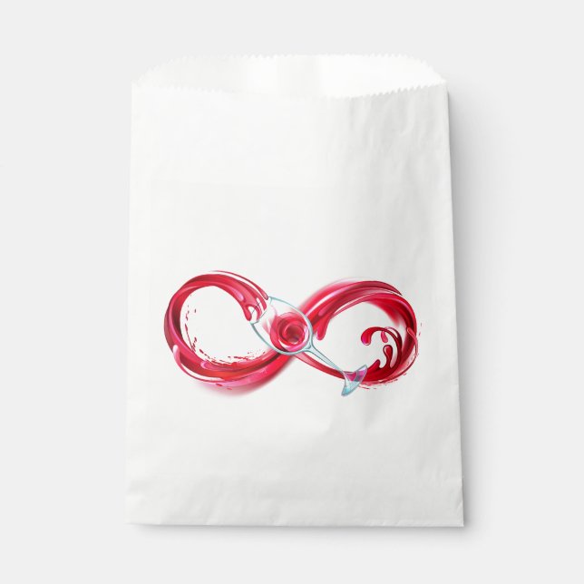 Infinity with Red Wine Geschenktütchen (Vorderseite)