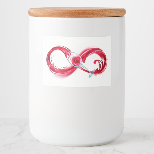 Infinity with Red Wine Lebensmitteletikett (Vorderseite)