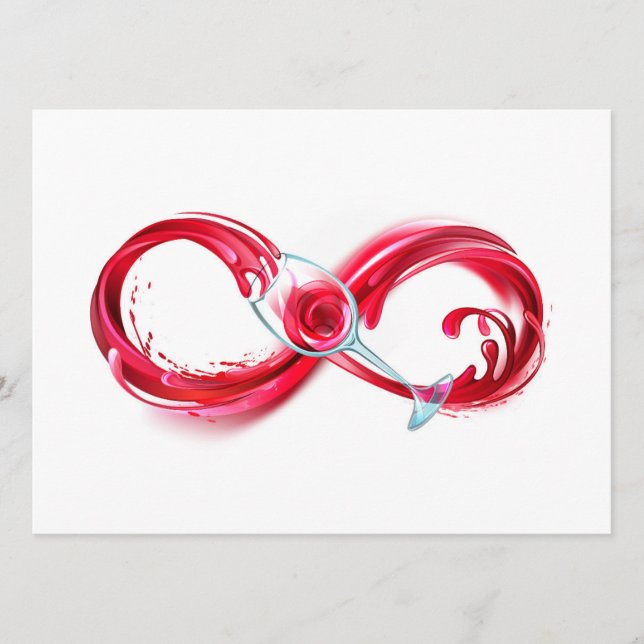 Infinity with Red Wine Menükarte (Vorderseite)