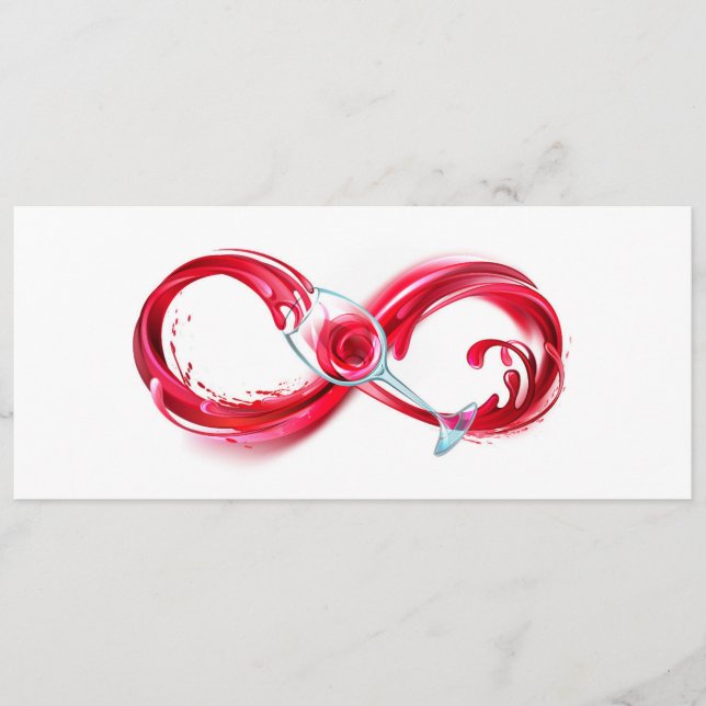 Infinity with Red Wine Menükarte (Vorderseite)