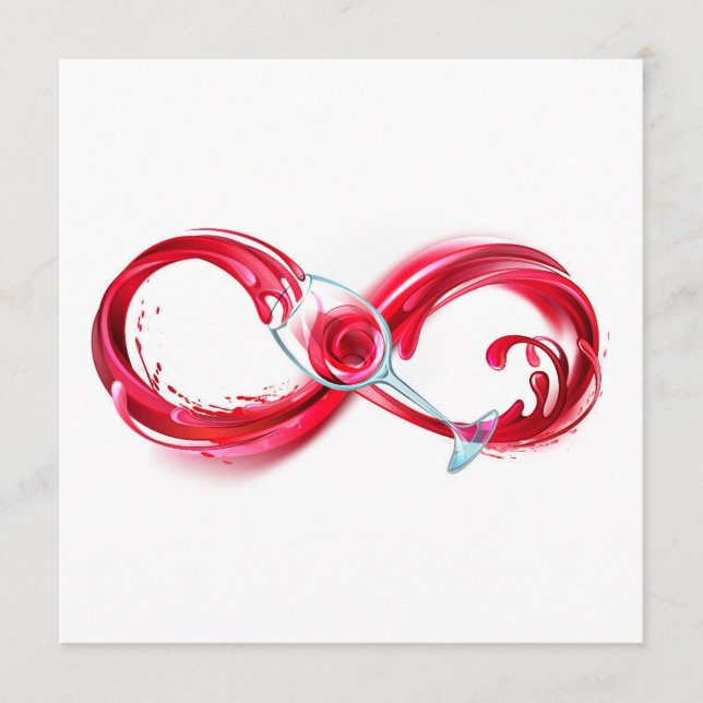 Infinity with Red Wine Menükarte (Vorderseite)