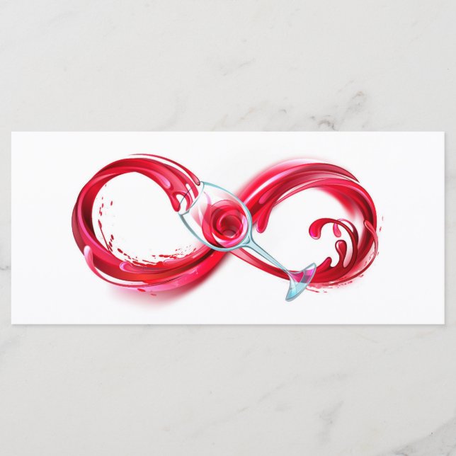 Infinity with Red Wine Menükarte (Vorderseite)