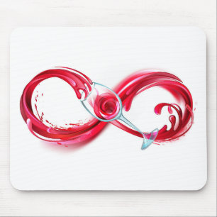Infinity with Red Wine Mousepad