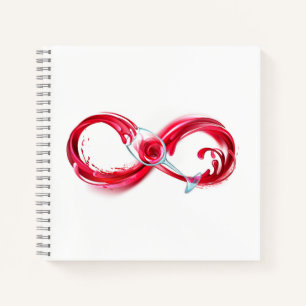 Infinity with Red Wine Notizbuch
