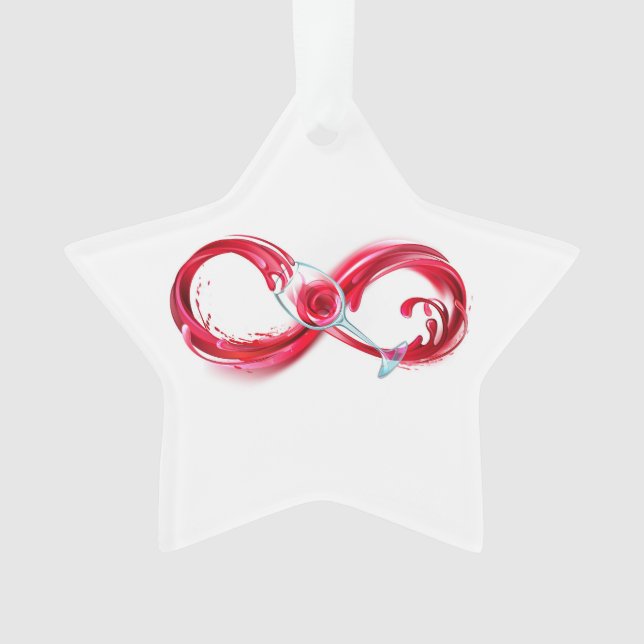 Infinity with Red Wine Ornament (Vorderseite)