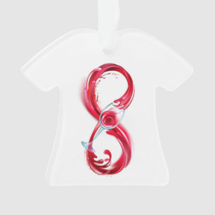 Infinity with Red Wine Ornament
