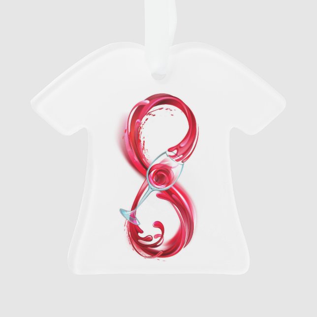Infinity with Red Wine Ornament (Vorderseite)