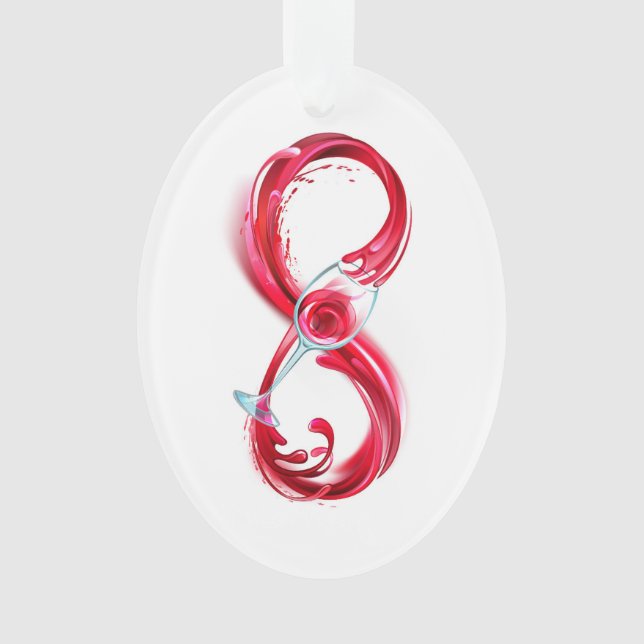 Infinity with Red Wine Ornament (Vorderseite)