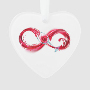 Infinity with Red Wine Ornament