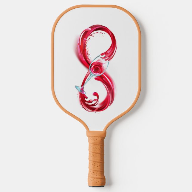 Infinity with Red Wine Pickleball Schläger (Vorderseite)