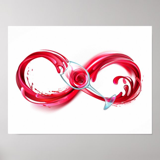 Infinity with Red Wine Poster (Vorne)