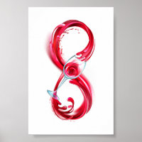 Infinity with Red Wine