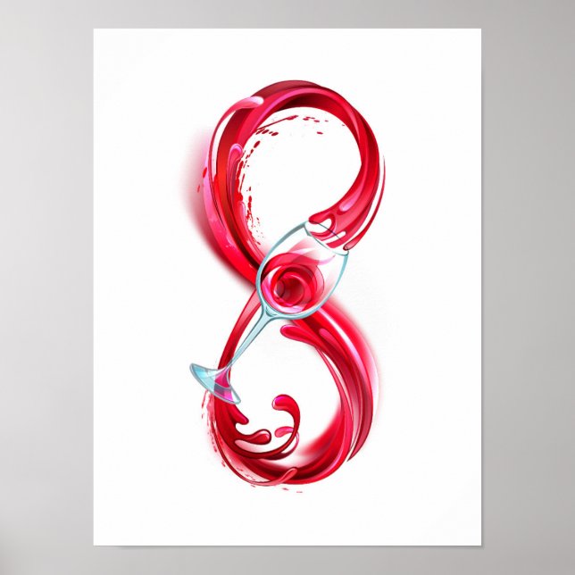 Infinity with Red Wine Poster (Vorne)