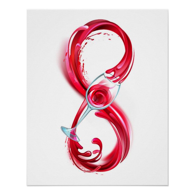 Infinity with Red Wine Poster (Vorderseite)