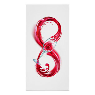 Infinity with Red Wine Poster