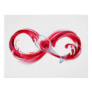 Infinity with Red Wine Poster