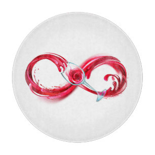 Infinity with Red Wine Schneidebrett