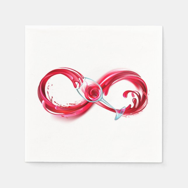 Infinity with Red Wine Serviette (Vorderseite)