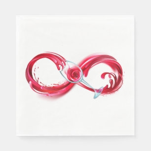 Infinity with Red Wine Serviette