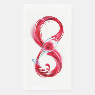 Infinity with Red Wine Serviette