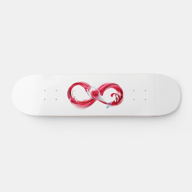 Infinity with Red Wine Skateboard (Horizontal)
